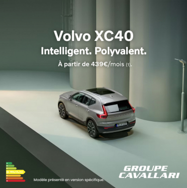 Offre Volvo XC40 B3 disponible à partir de 439 euros par mois